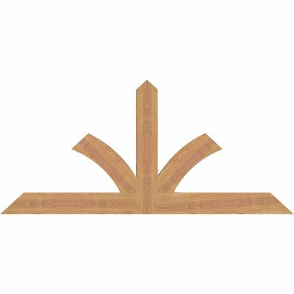 Ekena Millwork Richland Timber Gable Bracket, Western Red Cedar, 48"W x 22"H x 1 1/2"D x 3 1/2"F, 11/12 Pitch GBW048X22X0204RIC00SWR - main